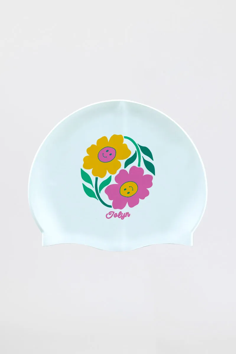 Silicone Swim Cap - Cherish sold by Jolyn