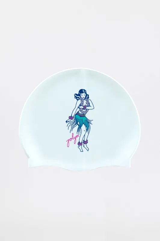 Silicone Swim Cap - Hula Hula sold by Jolyn