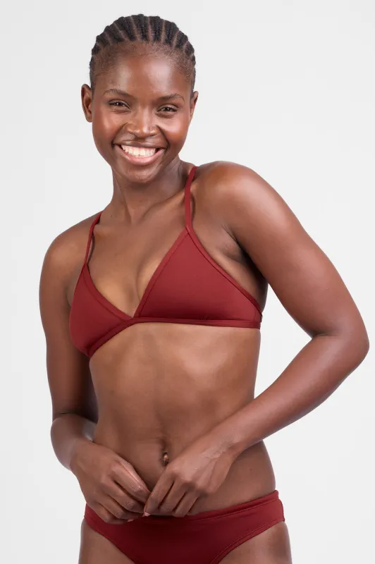 Triangle Bikini Top - Paprika sold by Jolyn