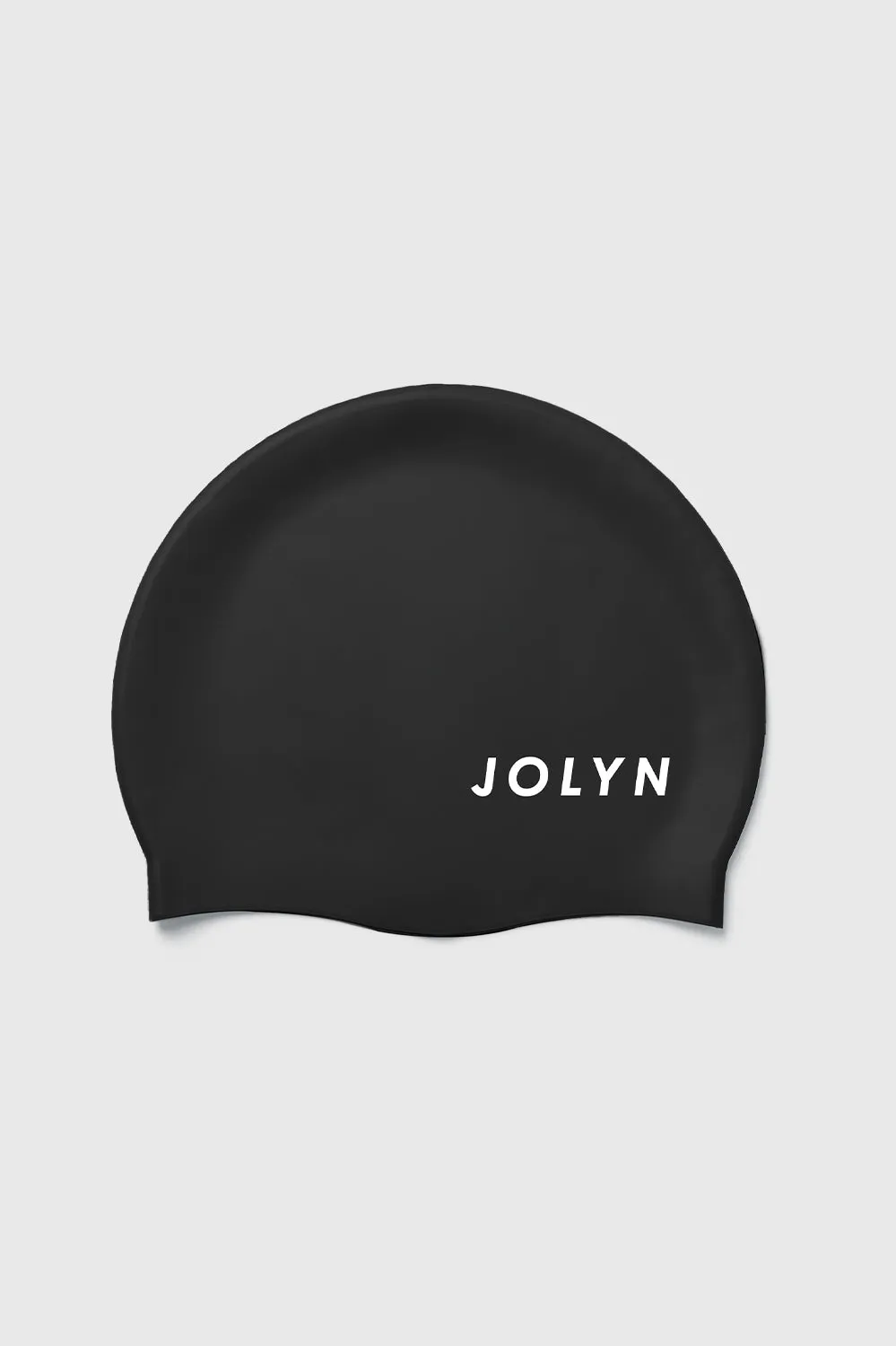 Long Hair Silicone Swim Cap - Logo Black sold by Jolyn