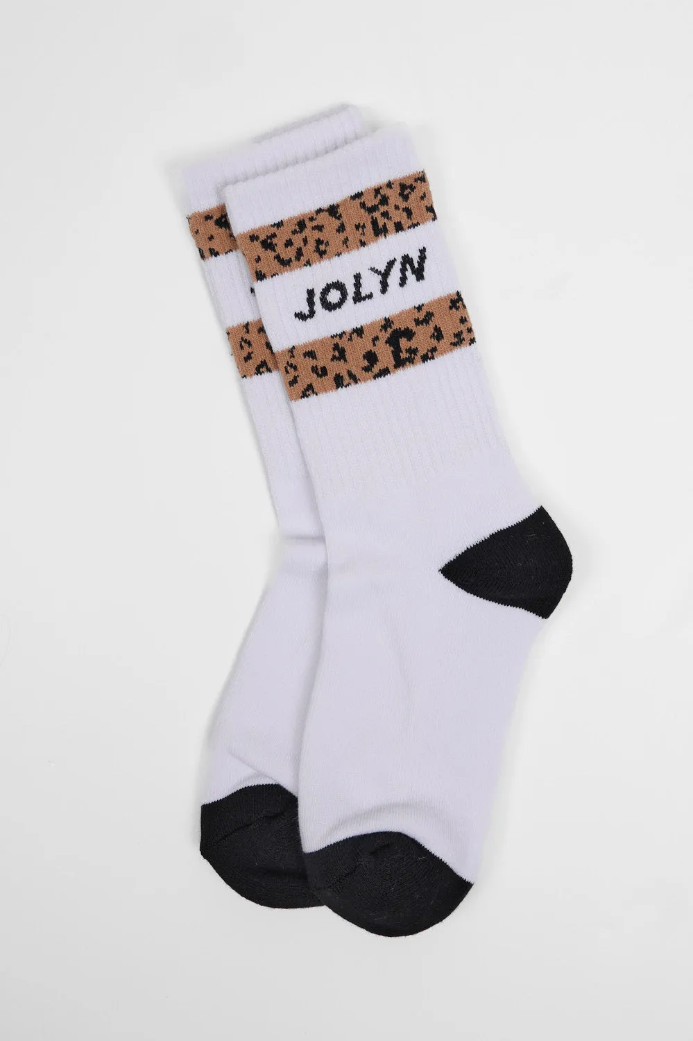 Crew Socks - Leopard Stripes sold by Jolyn