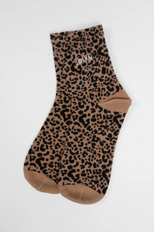 Crew Socks - Leopard sold by Jolyn