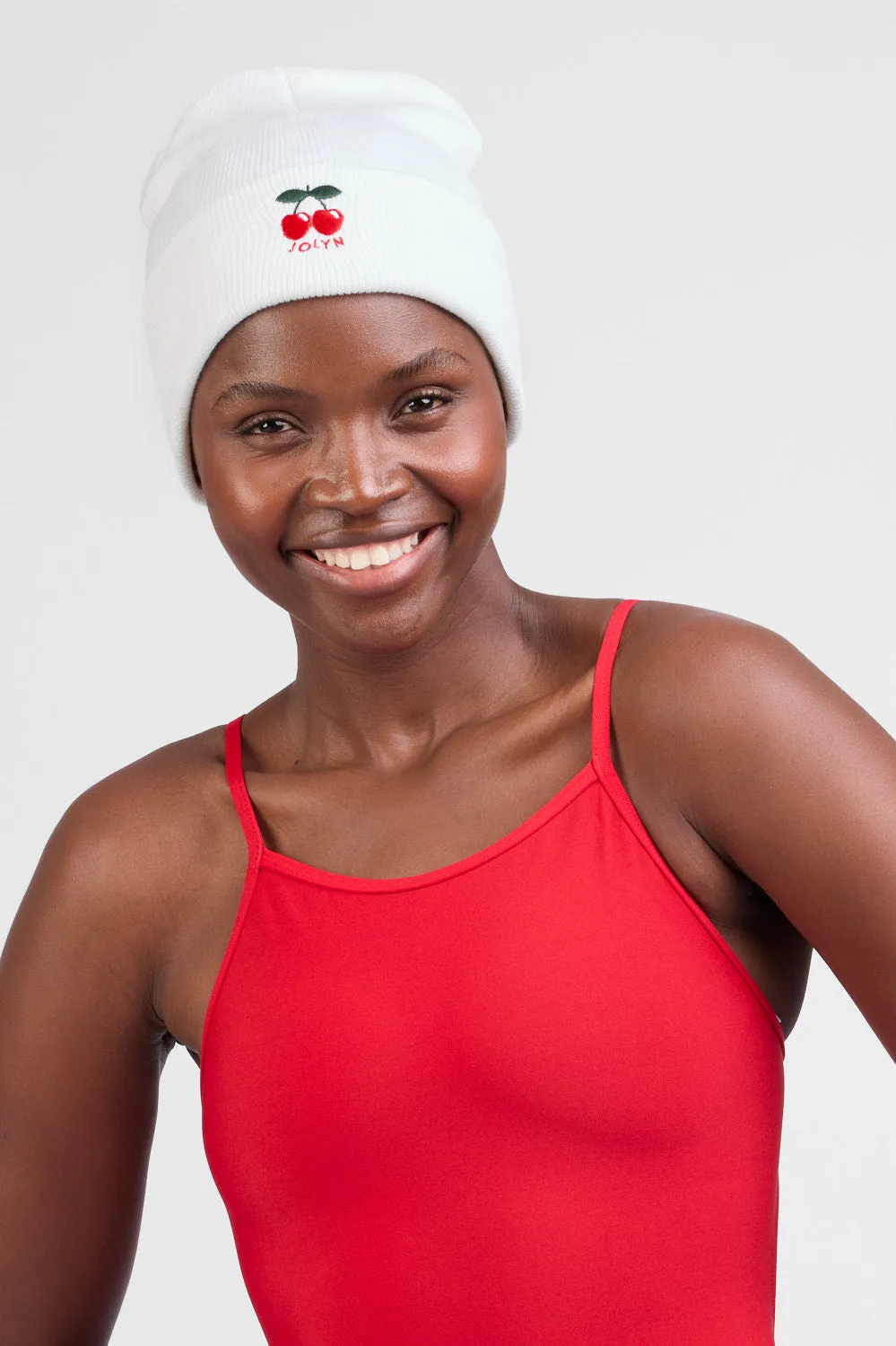 Cuff Beanie - Cherries sold by Jolyn product image thumbnail 3