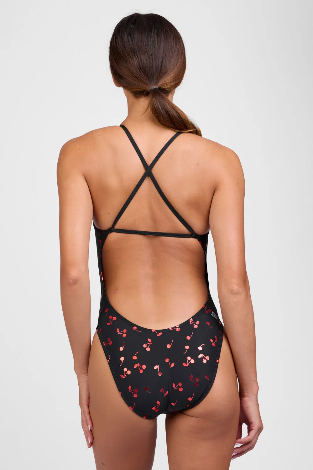 Brandon One Piece Swimsuit - Metallic Cherry Burst sold by Jolyn product image thumbnail 5