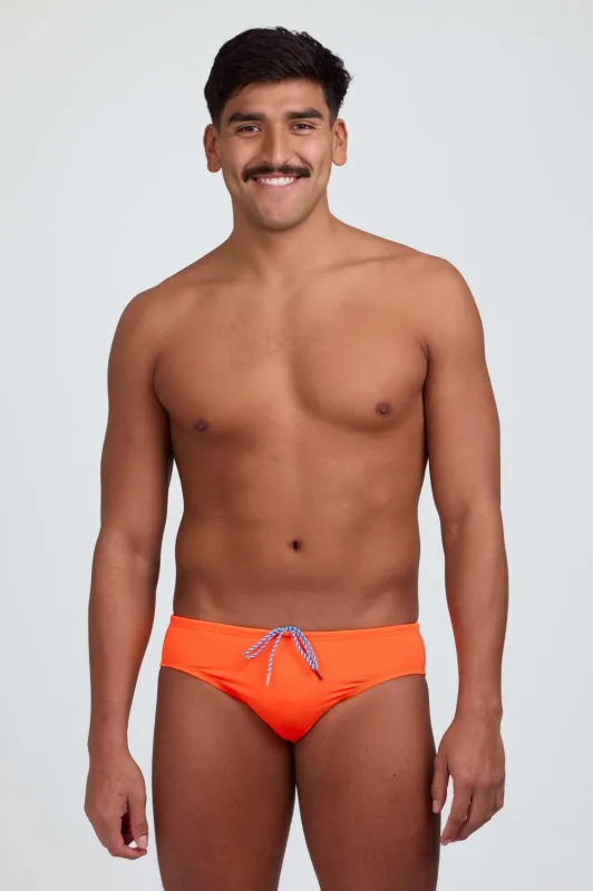 BROLYN Swim Brief - Orange Zest sold by Jolyn
