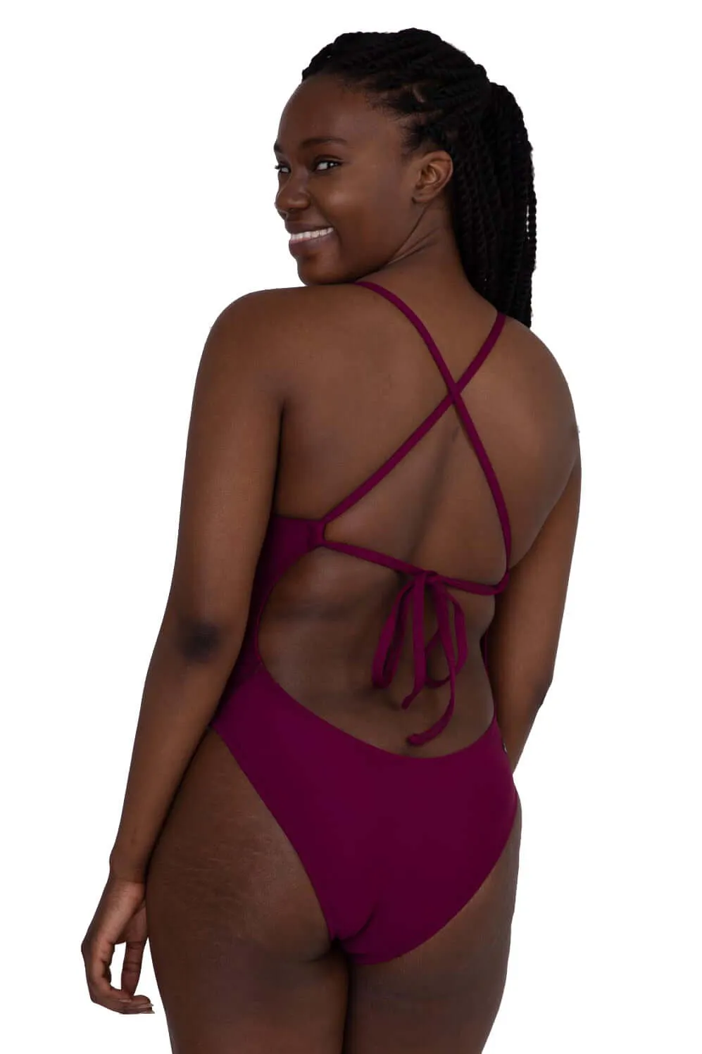 Dayno 3 Swim Onesie - Cabernet sold by Jolyn product image thumbnail 4