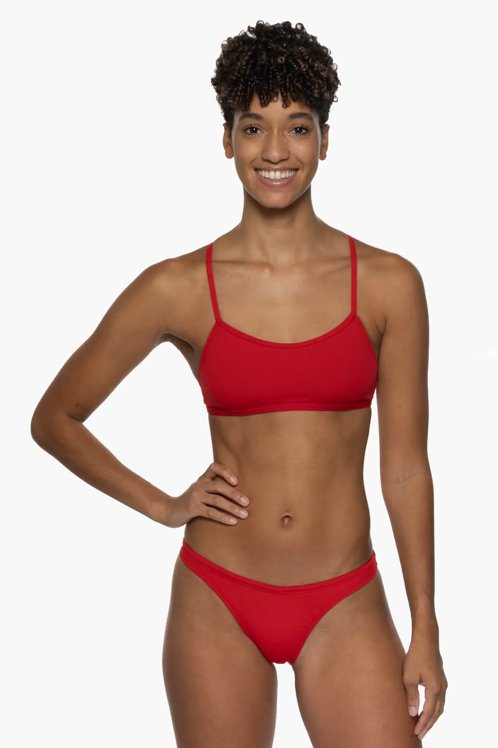 Jenna Bikini Bottom - Red sold by Jolyn