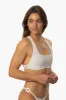Cleo Bikini Top - White sold by Jolyn