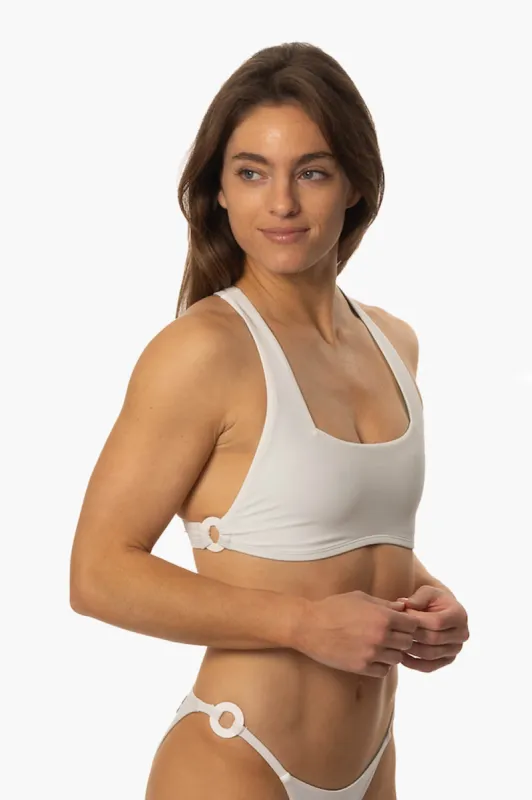 Cleo Bikini Top - White sold by Jolyn