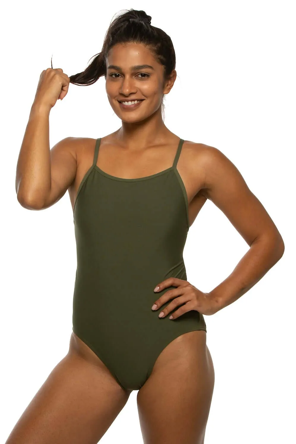 Devon One Piece Swimsuit - Army sold by Jolyn product image thumbnail 3