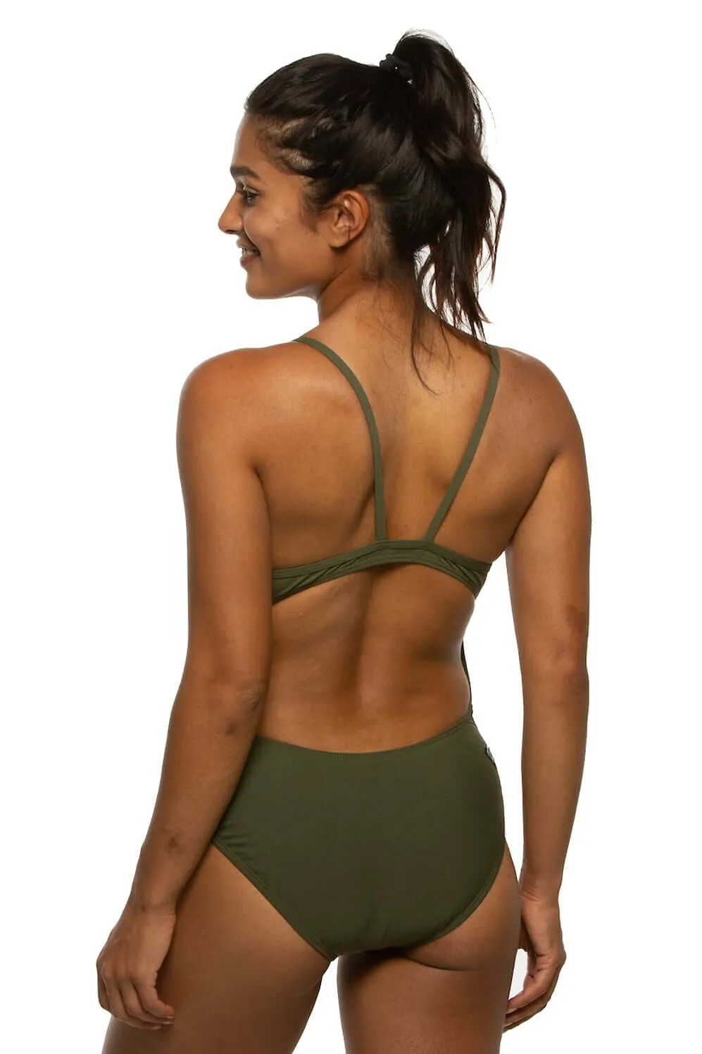 Devon One Piece Swimsuit - Army sold by Jolyn product image thumbnail 2