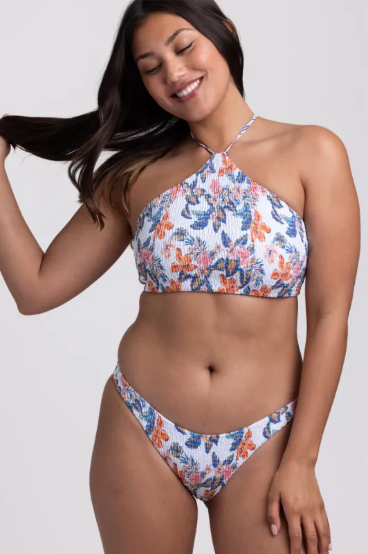 Kelia Smocked Bikini Bottom - Flora Tiki sold by Jolyn