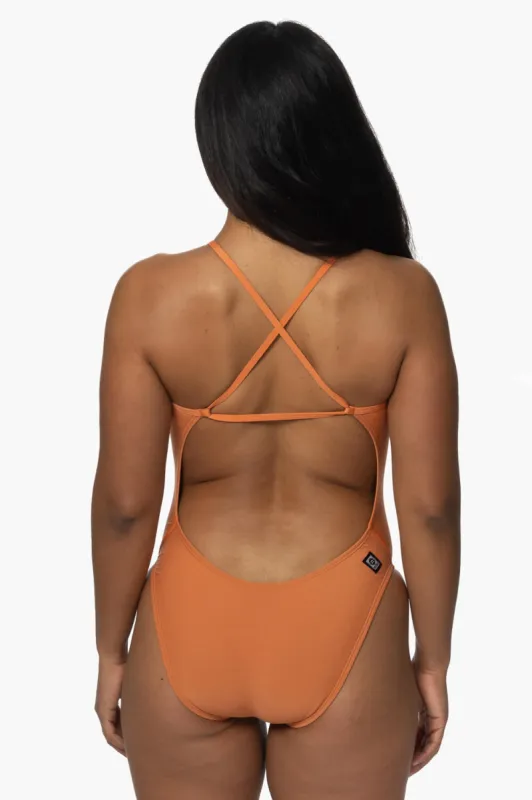Brandon One Piece Swimsuit - Tawny sold by Jolyn