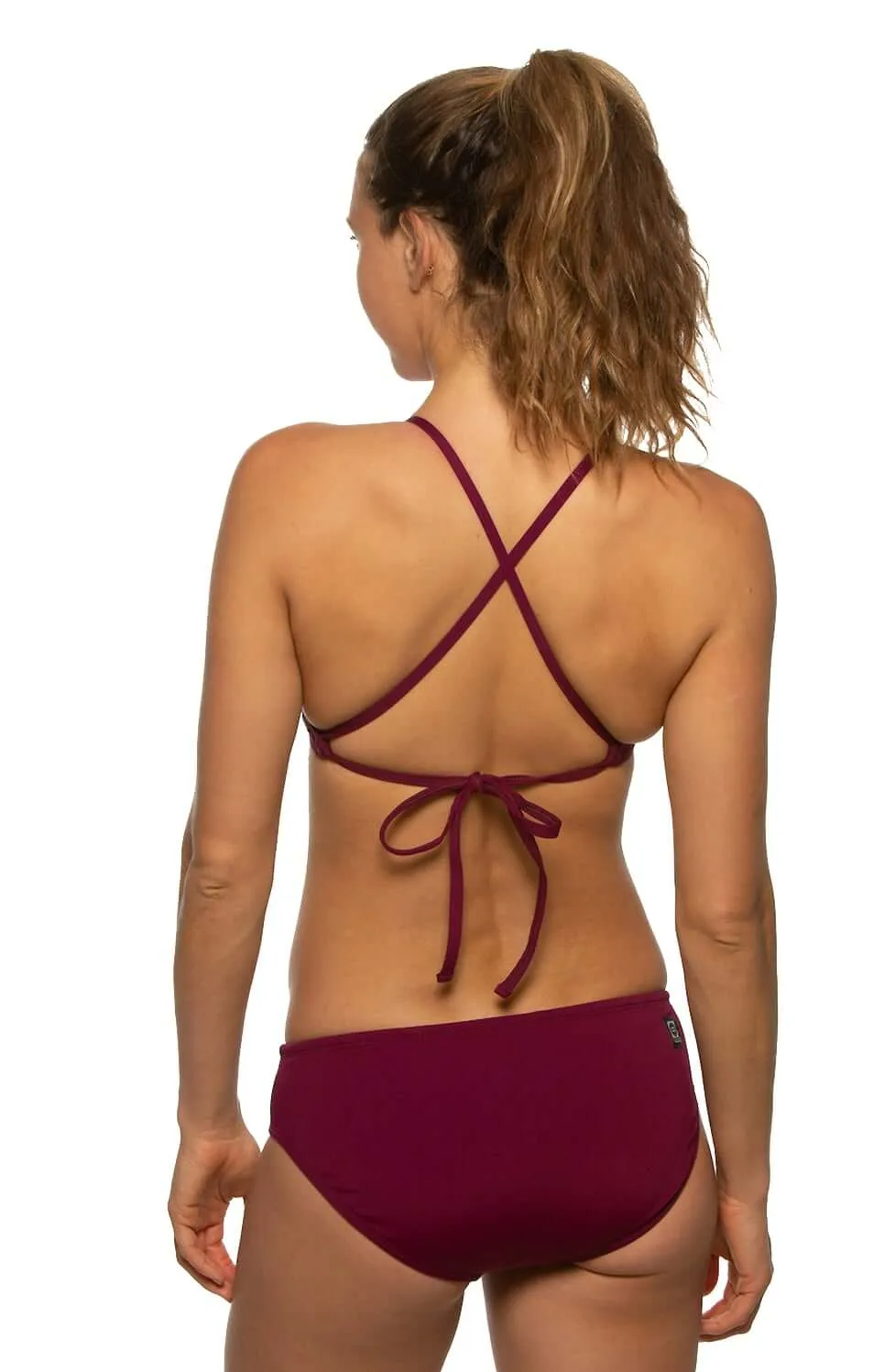 Ally Bikini Bottom - Cabernet sold by Jolyn