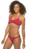 Europe Bikini Bottom - Cranberry sold by Jolyn