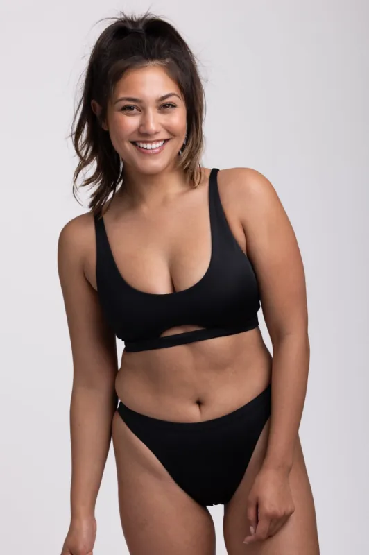 Haliewa Bikini Bottom - Black sold by Jolyn