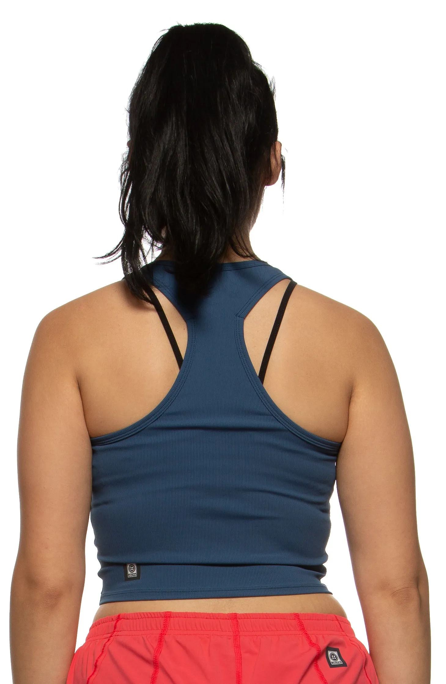 Rochelle Basic Crop Top - Gun Metal Blue sold by Jolyn product image thumbnail 2