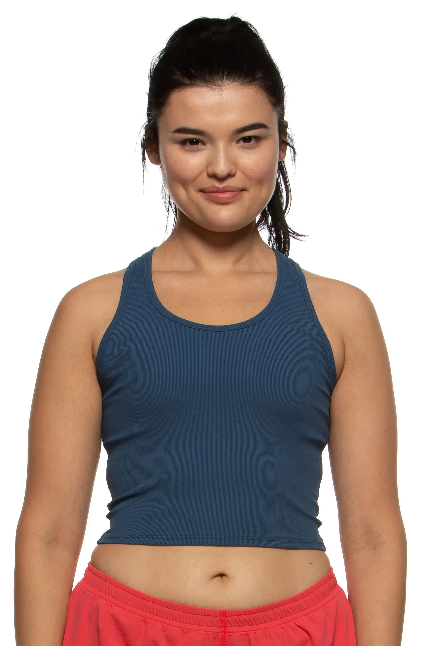 Rochelle Basic Crop Top - Gun Metal Blue sold by Jolyn product image thumbnail 4