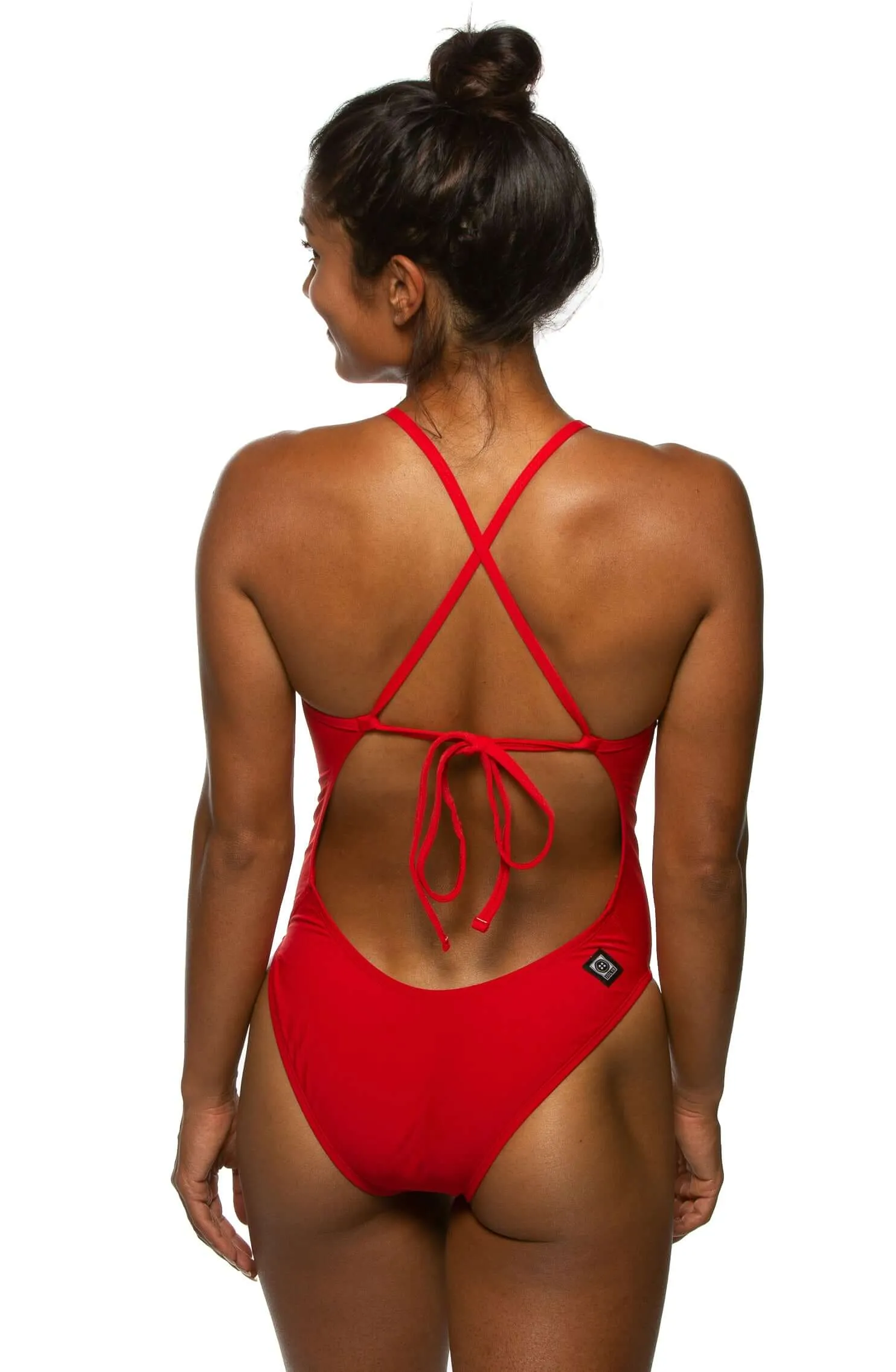 Dayno 3 Swim Onesie - Red sold by Jolyn