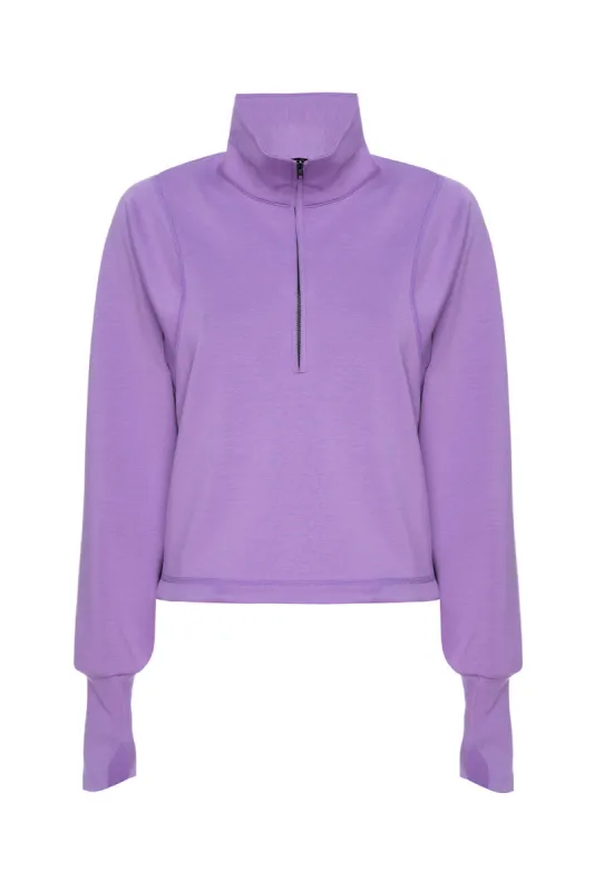 Rodeo Lavender Oversized Half Zip sold by Vetchy