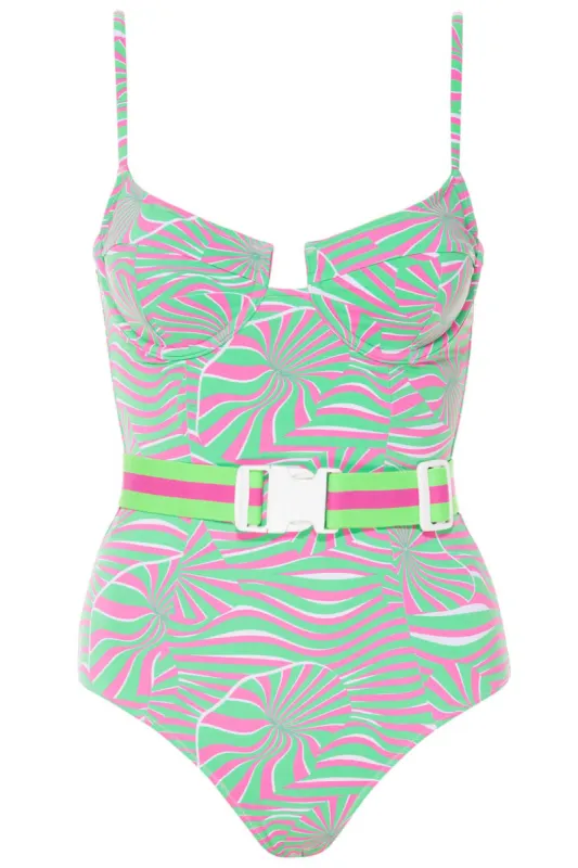 Montego Underwire Geo Swimsuit sold by Vetchy