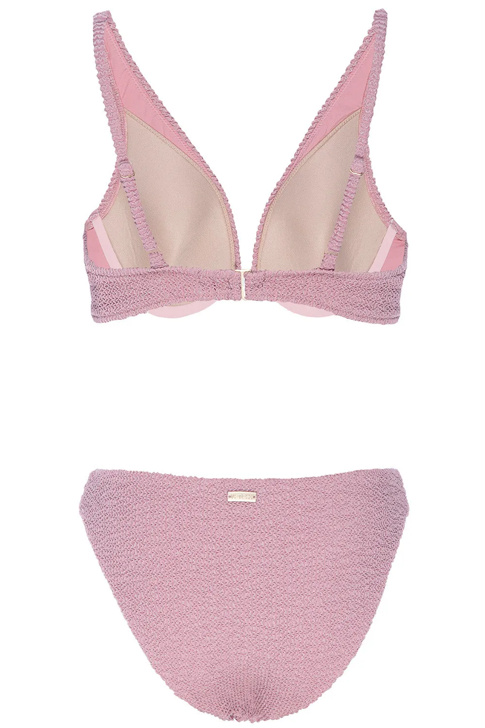 Bermuda Bikini Crinkle Rose Set sold by Vetchy product image thumbnail 4