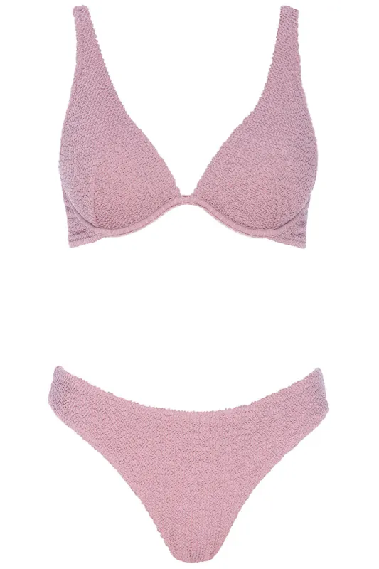 Bermuda Bikini Crinkle Rose Set sold by Vetchy