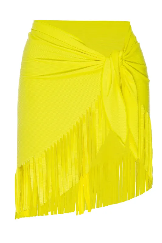 Yellow Ribbed Sarong sold by Vetchy
