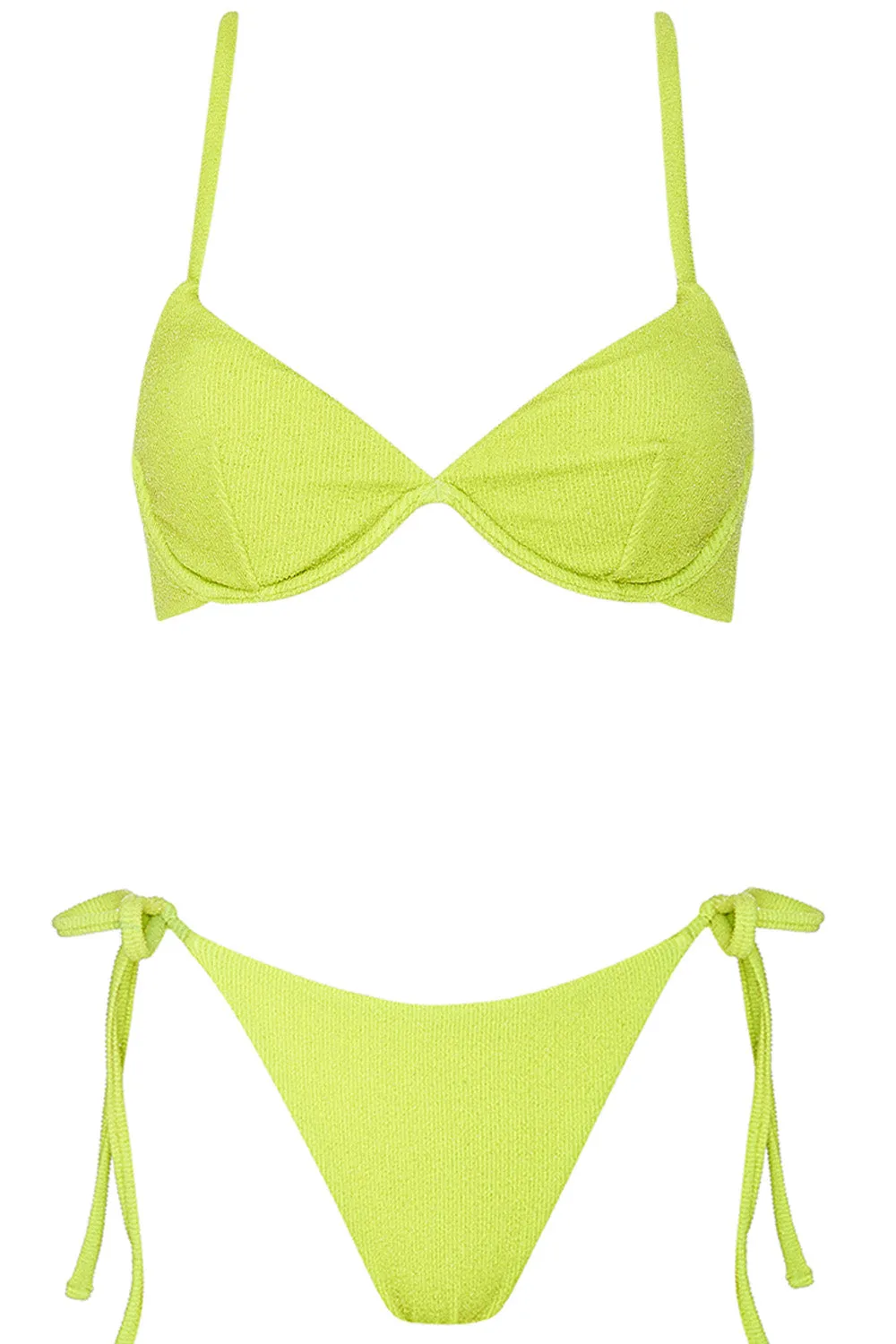 Portofino Bikini Neon Lurex Set sold by Vetchy