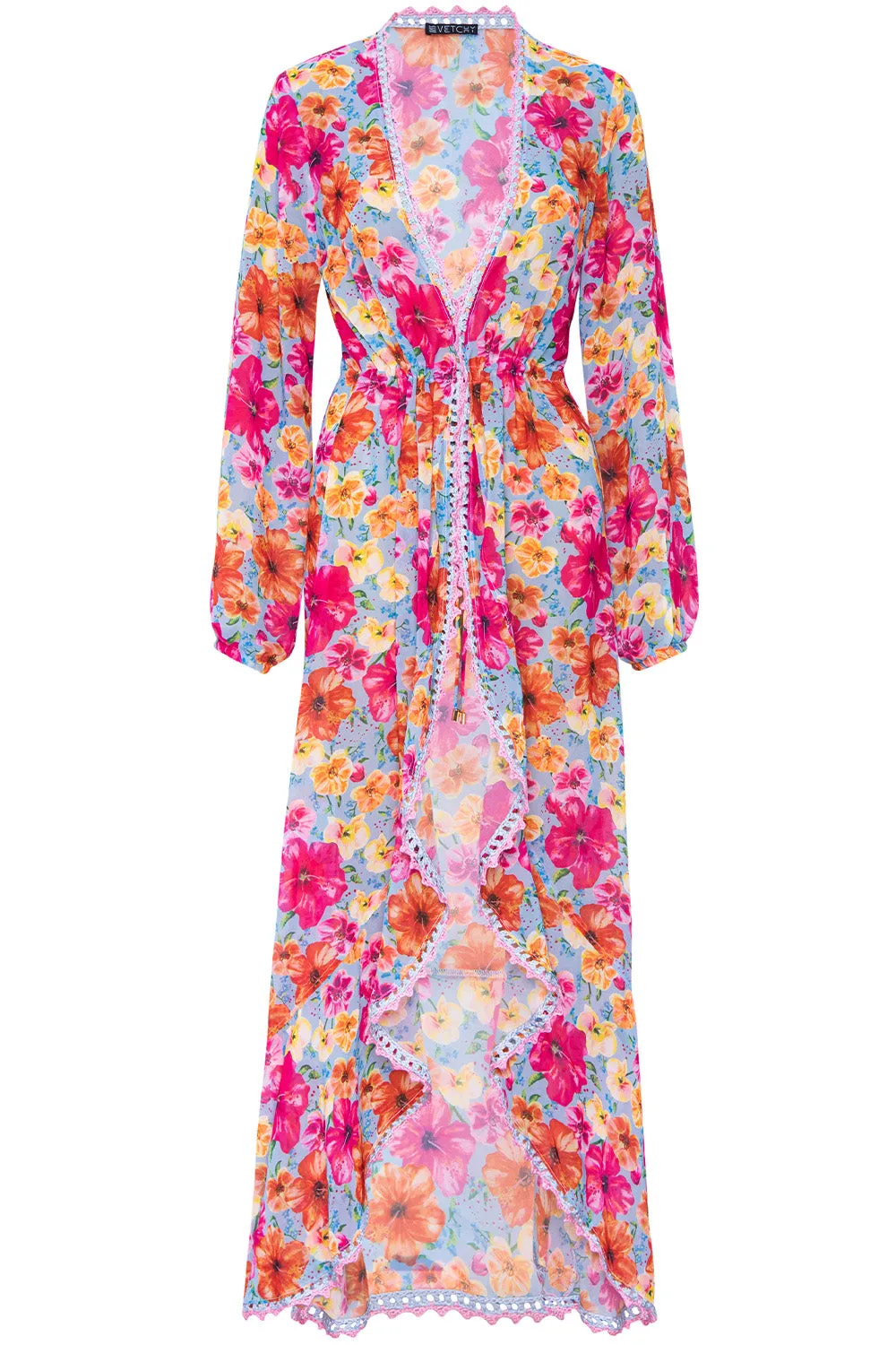 Hibiscus Maxi Cover Up sold by Vetchy