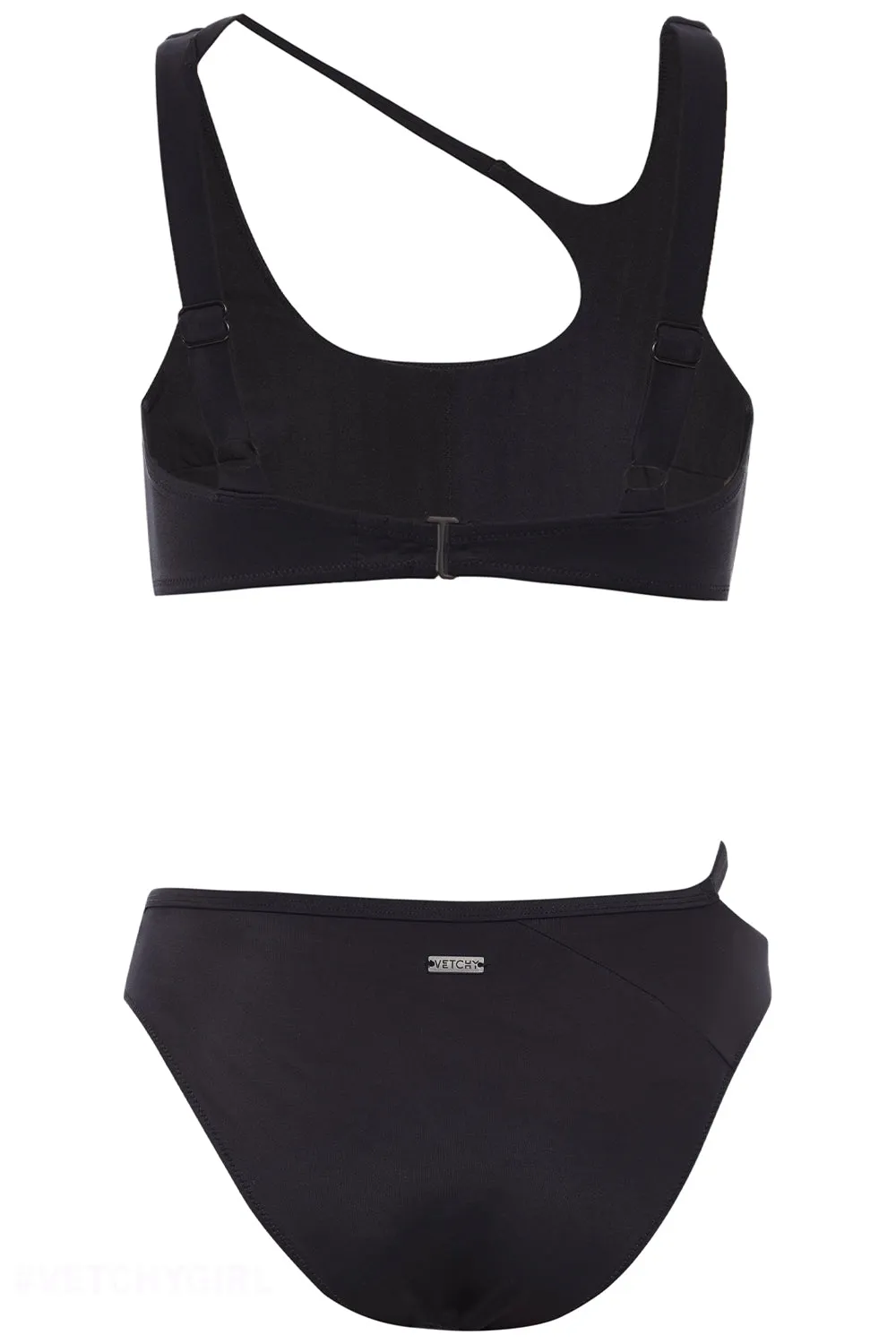 Asymmetric Bikini Black Set sold by Vetchy product image thumbnail 4