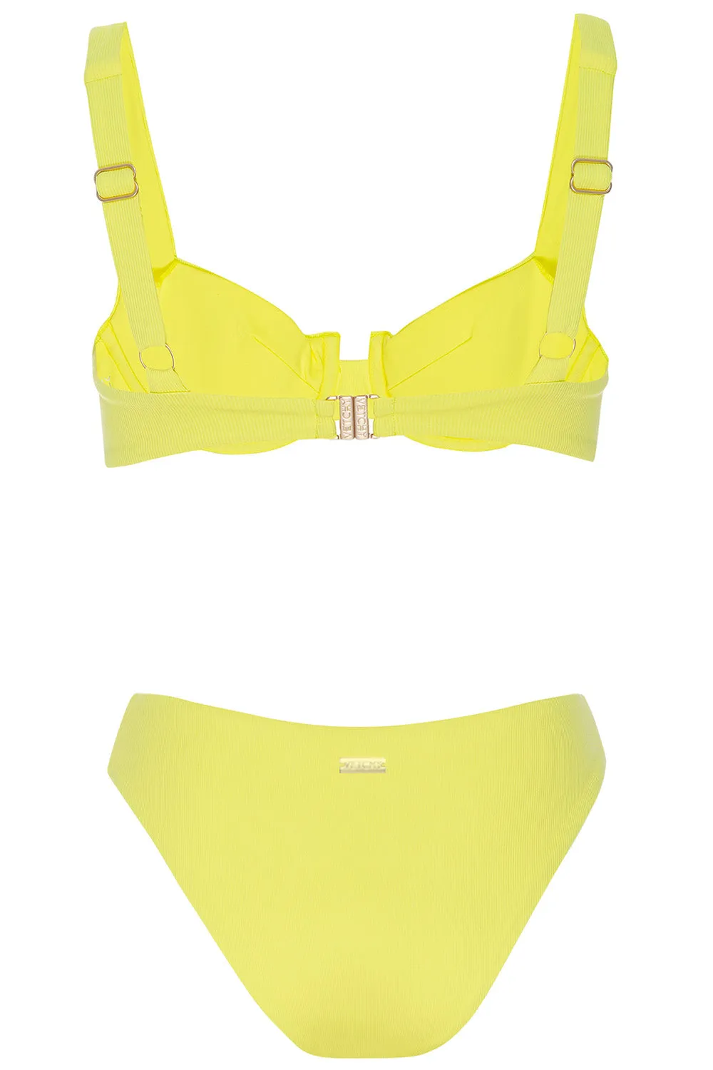 Laguna Bikini Yellow Ribbed Set sold by Vetchy product image thumbnail 4