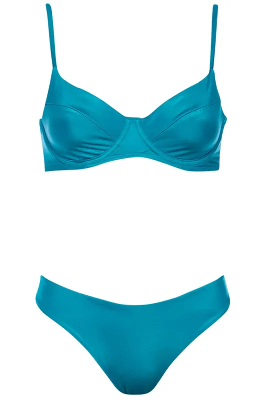Destin Bikini Teal Set sold by Vetchy
