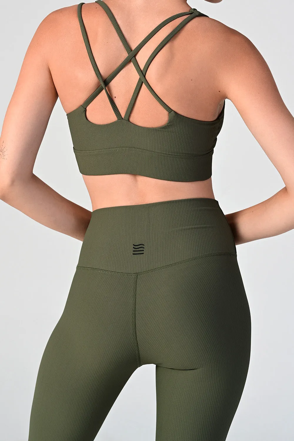 Melrose Army Ribbed Legging sold by Vetchy product image thumbnail 5