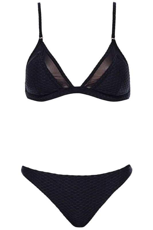 Triangle Bikini Black Set sold by Vetchy
