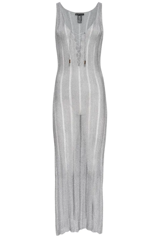 Silver Metallic Dress made by Vetchy