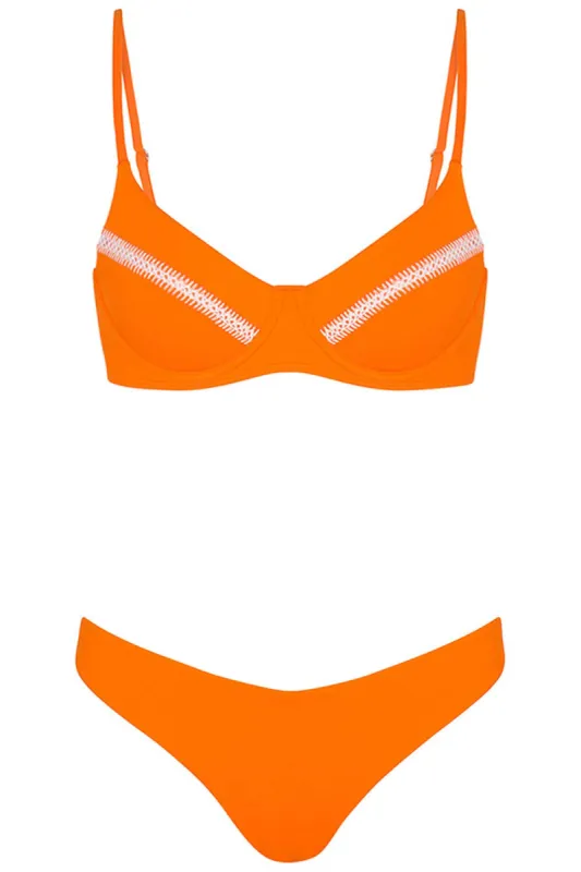 Destin Bikini Orange Set sold by Vetchy
