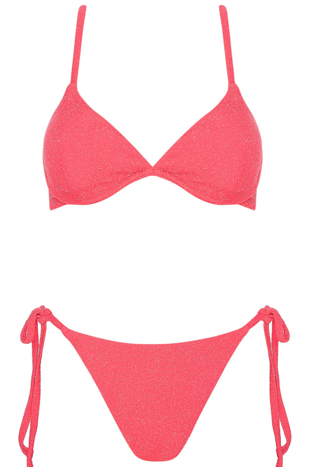 Portofino Bikini Cherry Lurex Set sold by Vetchy