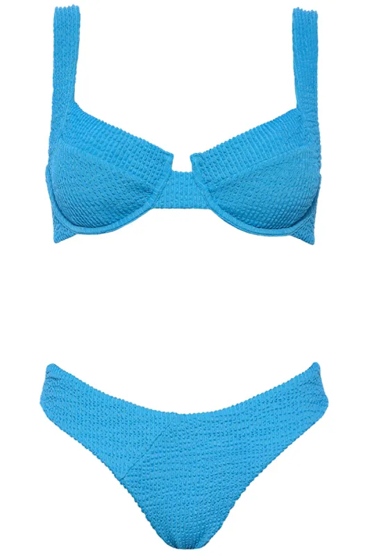Laguna Bikini Crinkle Blue Set sold by Vetchy