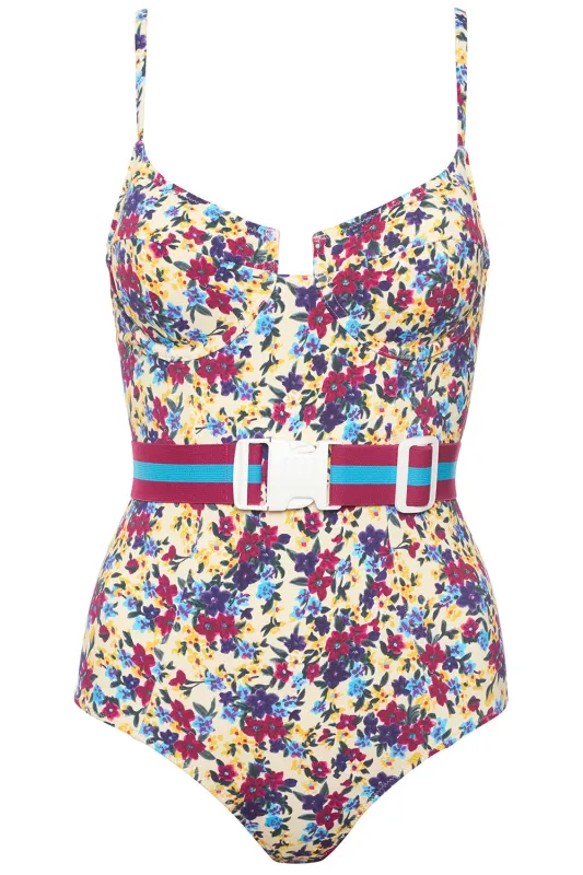 Montego Underwire Vintage Floral Swimsuit sold by Vetchy