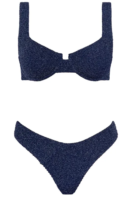 Laguna Bikini Crinkle Midnight Set sold by Vetchy