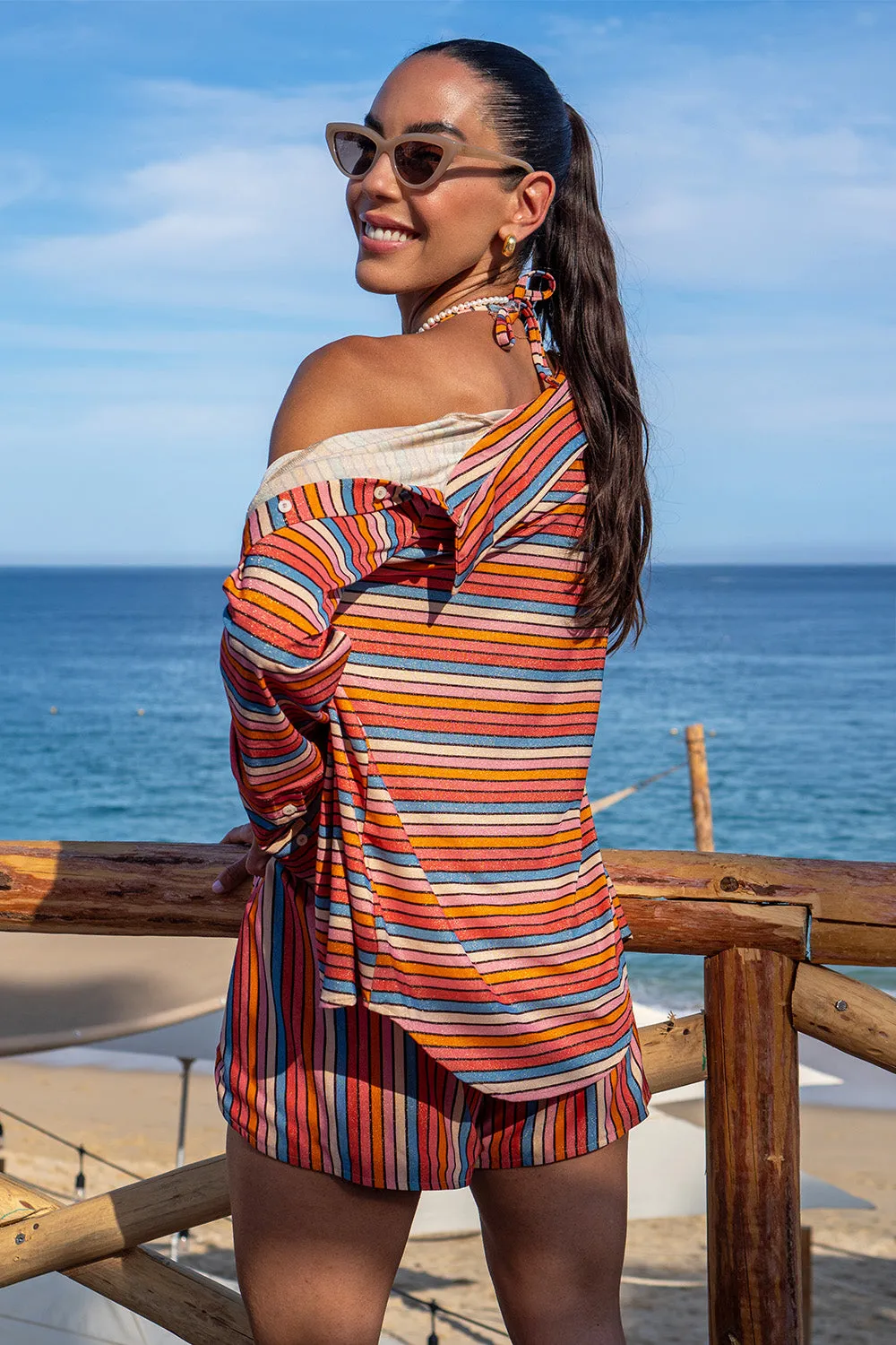 Sunset Stripe Shirt sold by Vetchy product image thumbnail 5