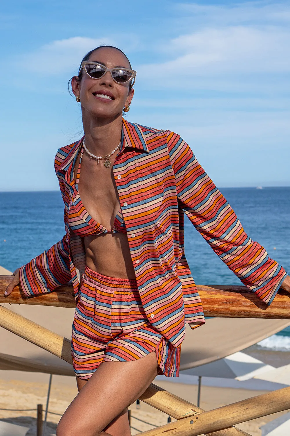 Sunset Stripe Shirt sold by Vetchy product image thumbnail 3