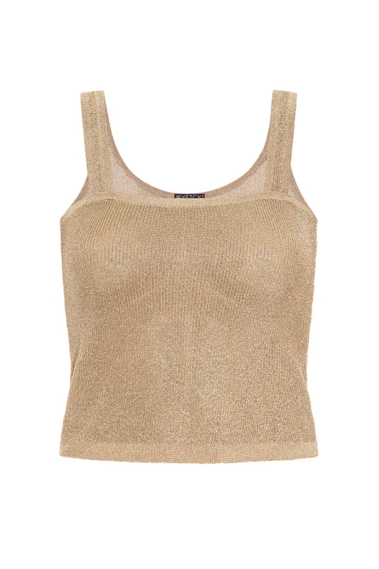 Metallic Bronze Top sold by Vetchy