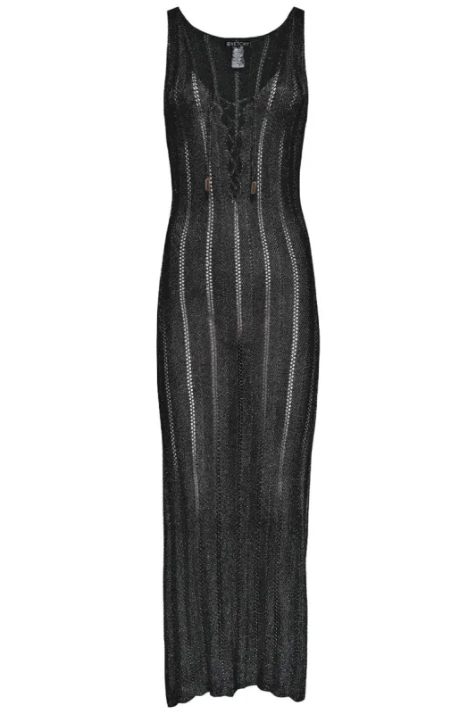 Black Metallic Dress sold by Vetchy