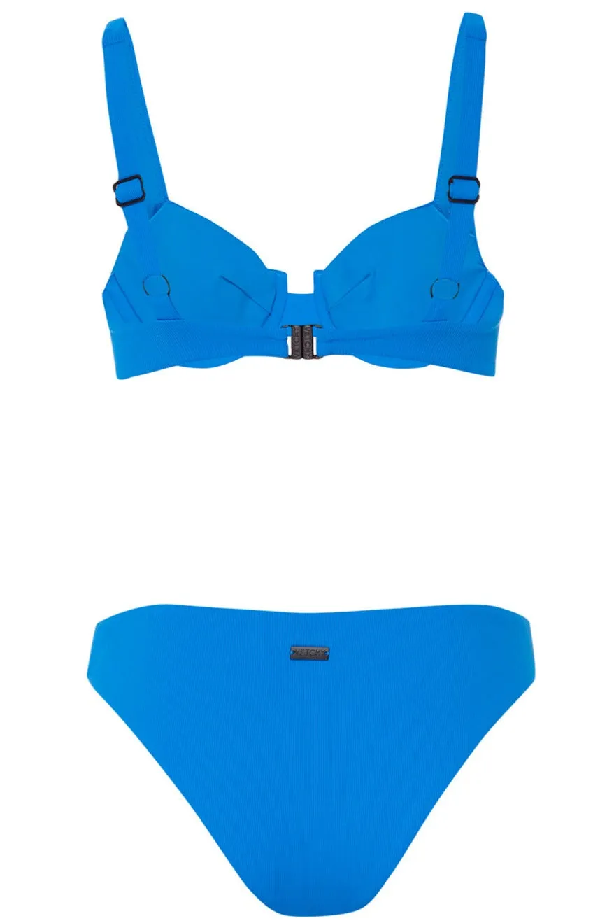 Laguna Bikini Blue Ribbed Set sold by Vetchy product image thumbnail 3