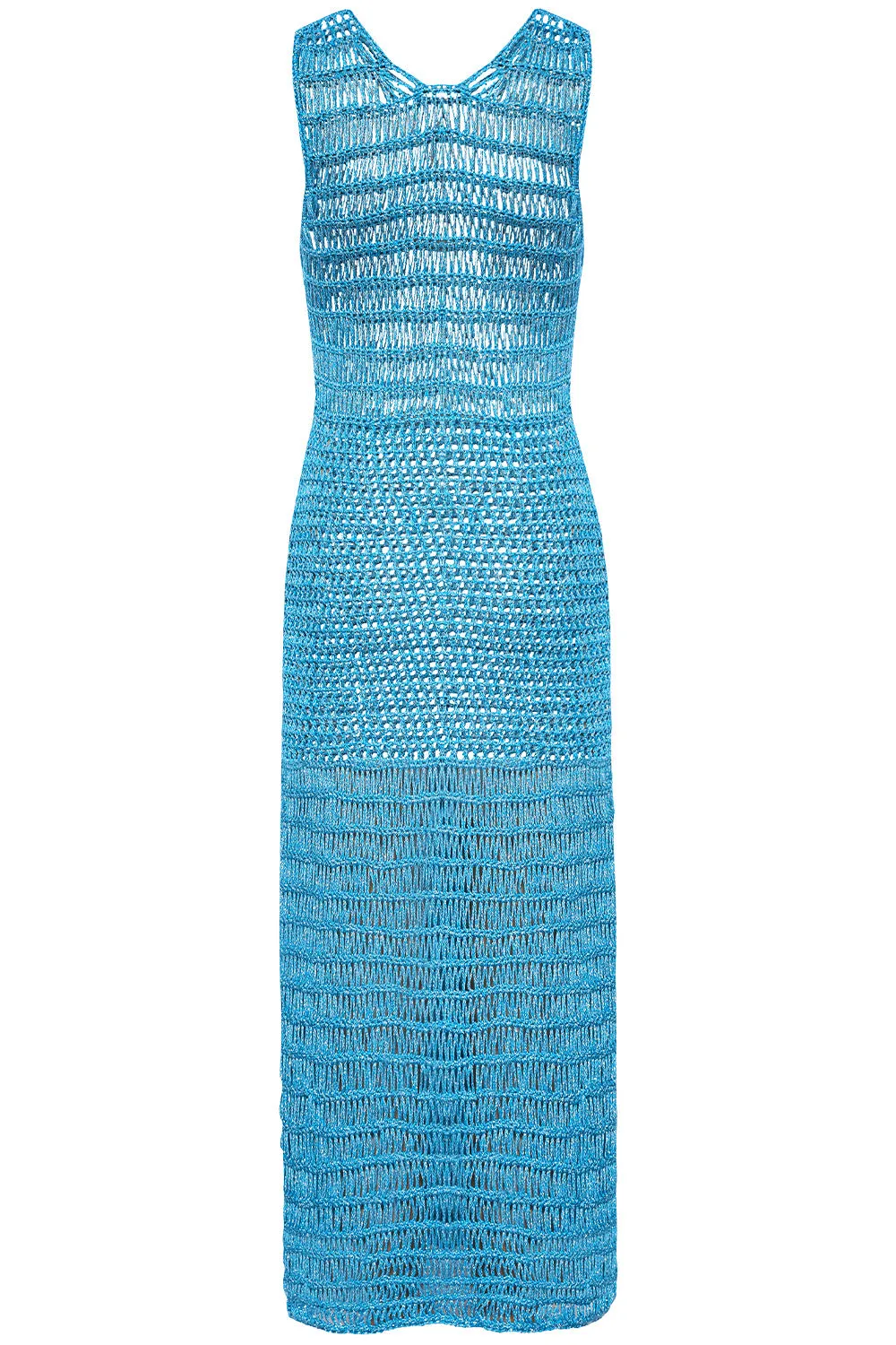Crochet Blue Long Dress sold by Vetchy product image thumbnail 4