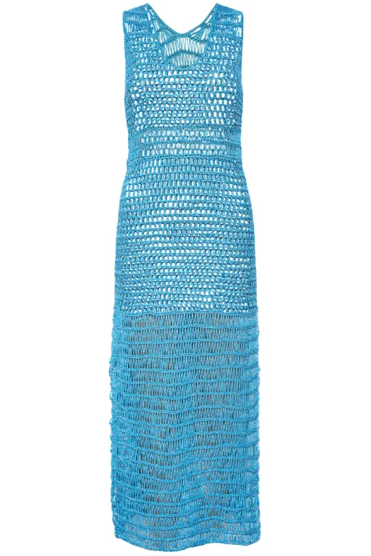 Crochet Blue Long Dress sold by Vetchy