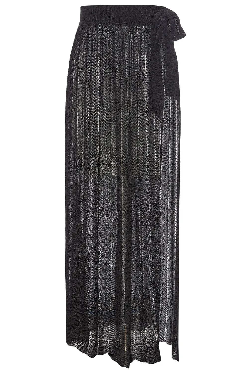 Black Metallic Skirt sold by Vetchy