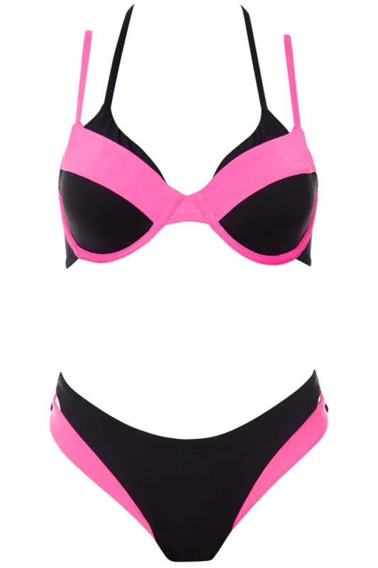 Ibiza Bikini Pink Set sold by Vetchy